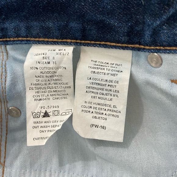 REDUCED! Tommy Hilfiger Straight Leg Jeans EUC z 8 - Picture 4 of 8